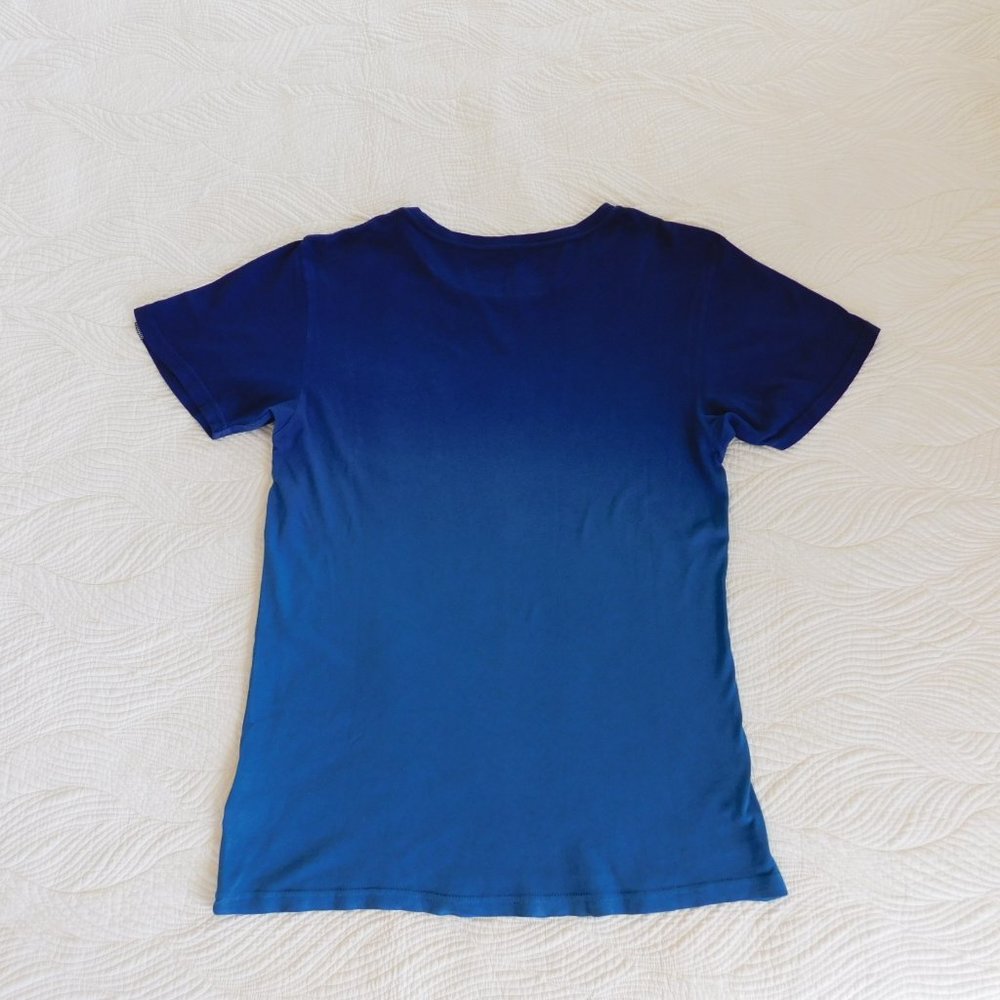 Vans Original gradient dye twilight blue colorwash crewneck cotton jersey Tshirt - Picture 7 of 11